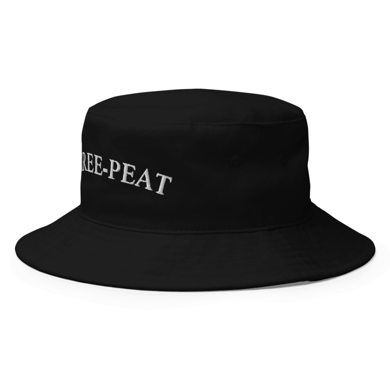 Three-Peat Bucket Hat (Black)