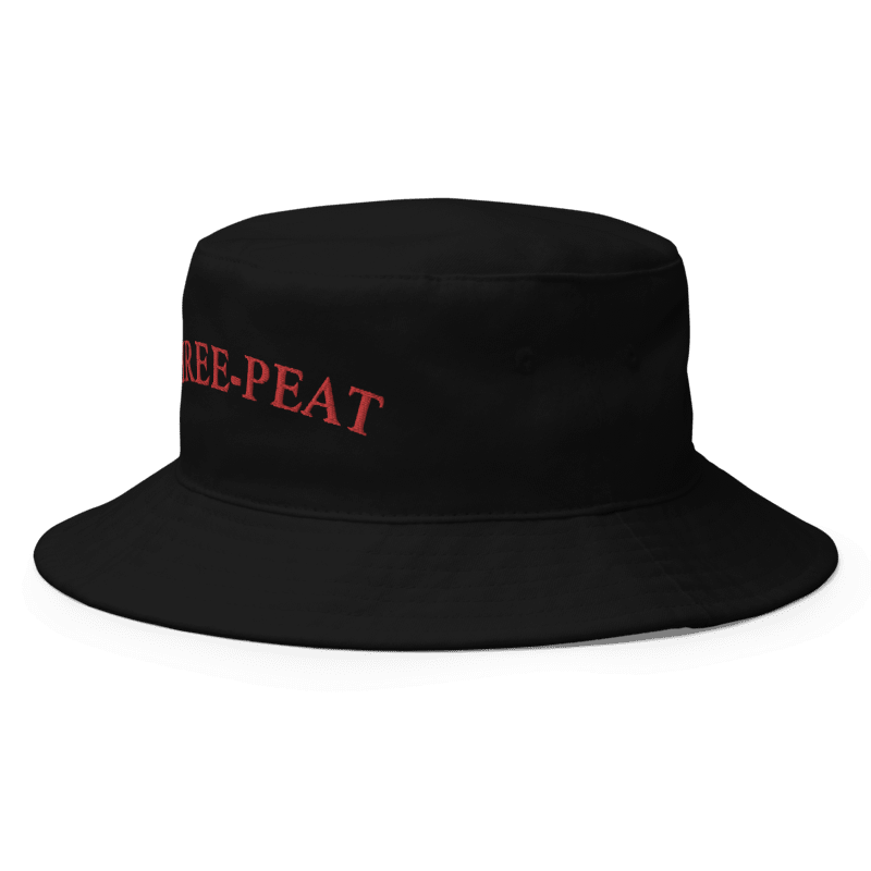 Three-Peat Bucket Hat (White or Black)