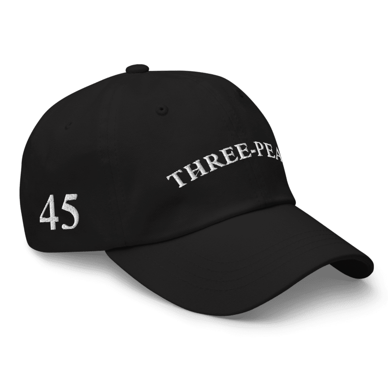 Three-Peat Dad Hat (Red, Pink, Black or Camo)