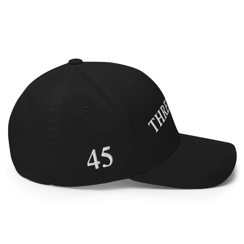 Three-Peat Fitted Hat (Red, Black or Camo)