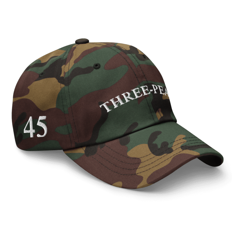 Three-Peat Dad Hat (Red, Pink, Black or Camo)