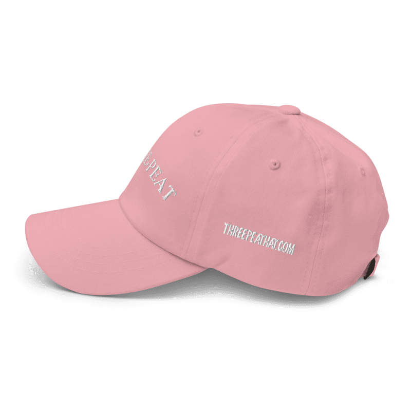 Three-Peat Dad Hat (Red, Pink, Black or Camo)