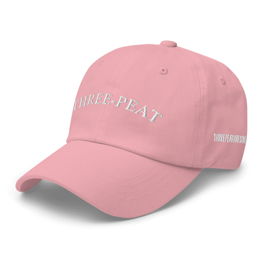 Three-Peat Dad Hat (Red, Pink, Black or Camo)