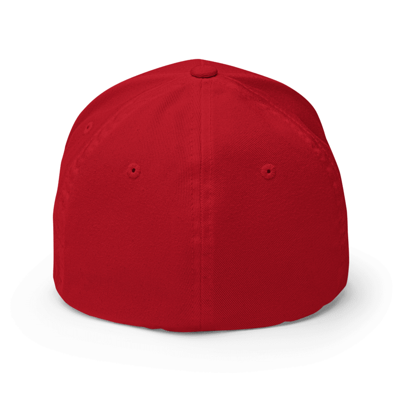 Three-Peat Fitted Hat (Red, Black or Camo)