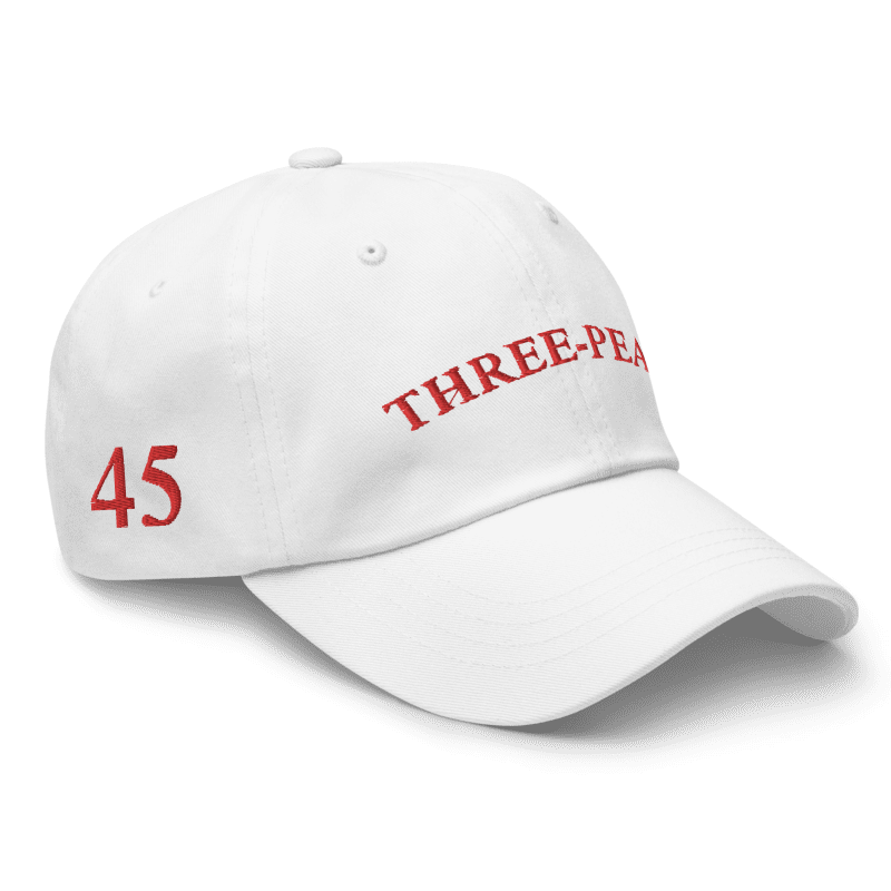 Three-Peat Dad Hat (White, Pink, Black or Camo)