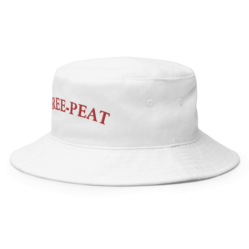 Three-Peat Bucket Hat (White or Black)