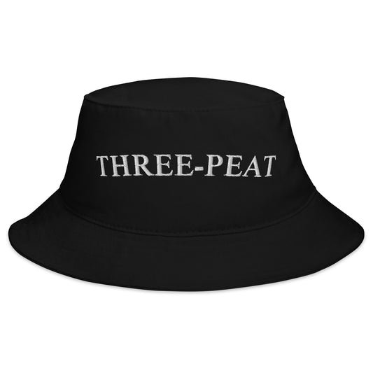 Three-Peat Bucket Hat (Black)