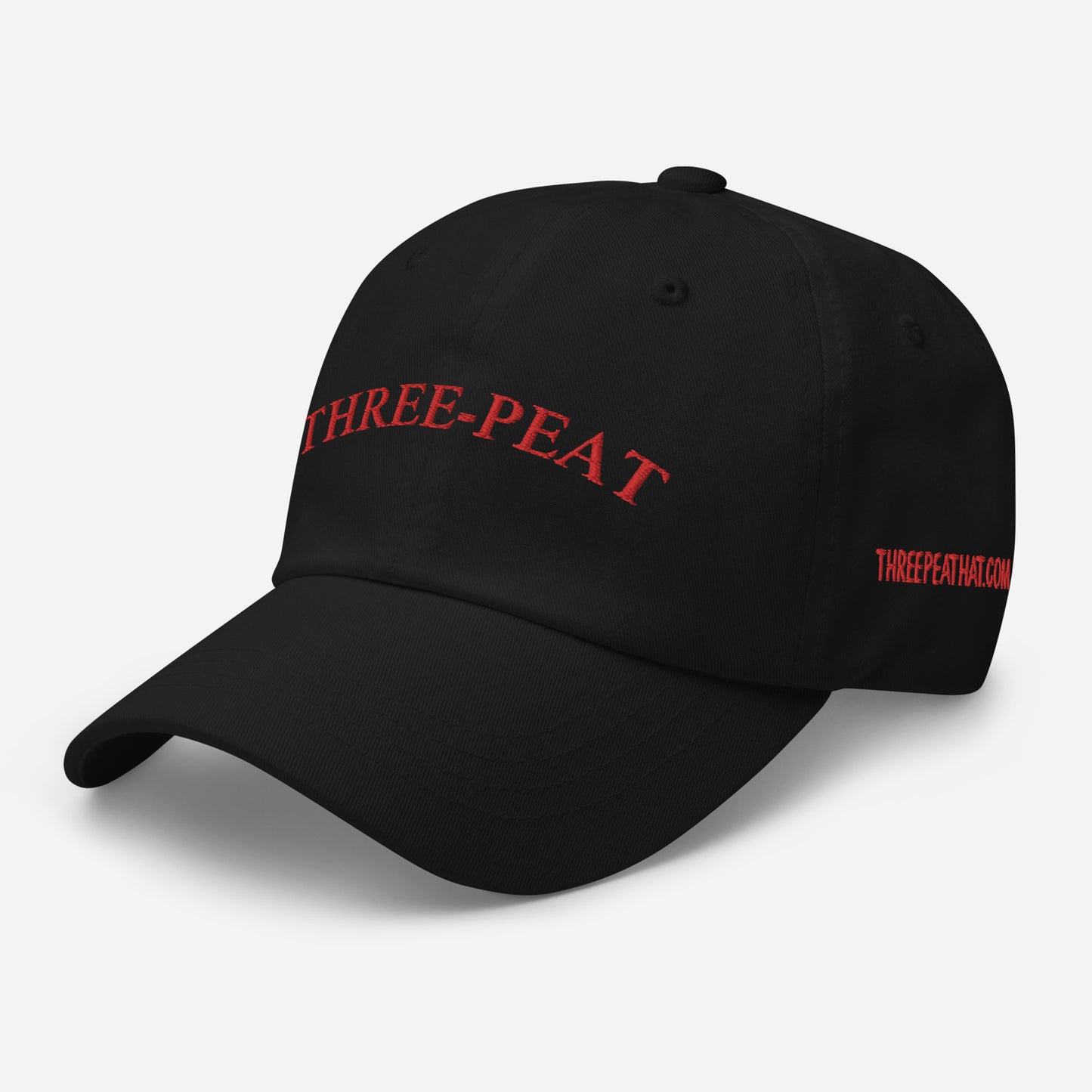 Three-Peat Dad Hat (White, Pink, Black or Camo)