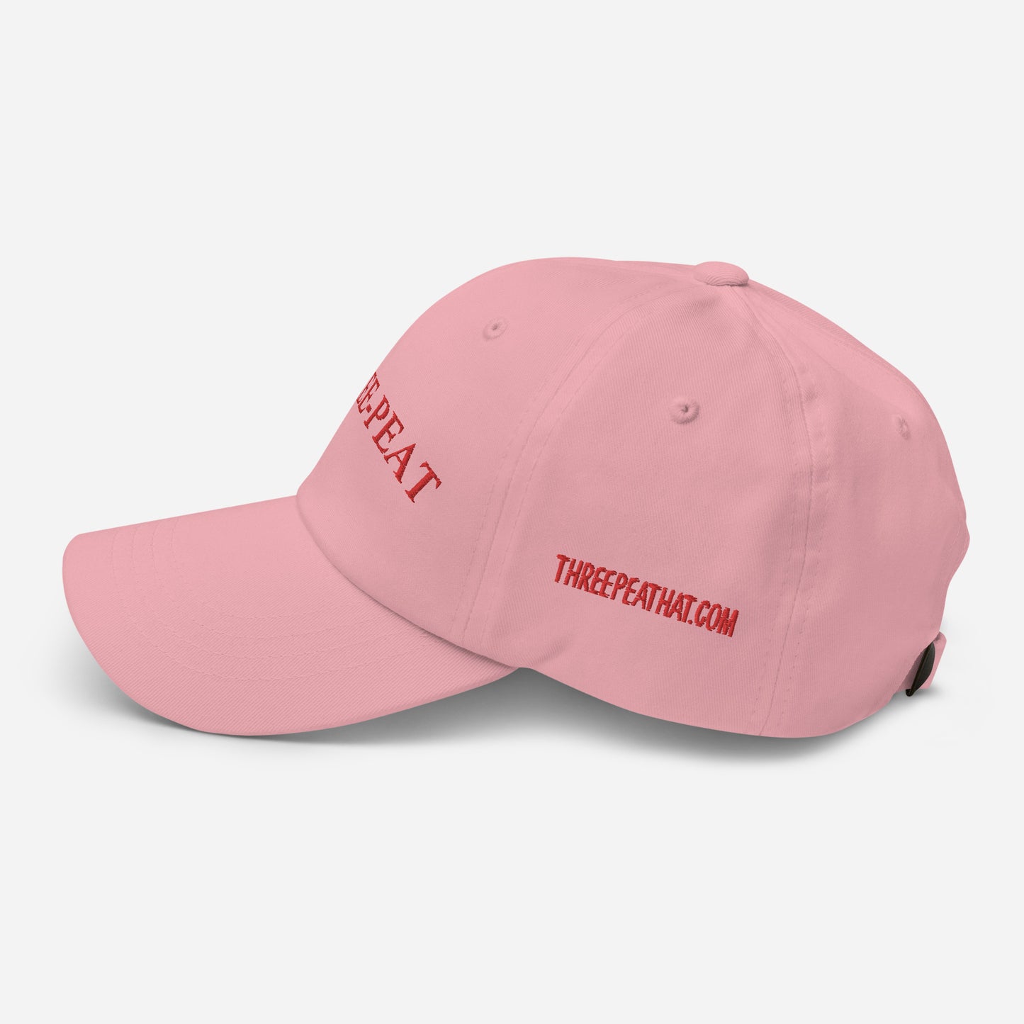 Three-Peat Dad Hat (White, Pink, Black or Camo)