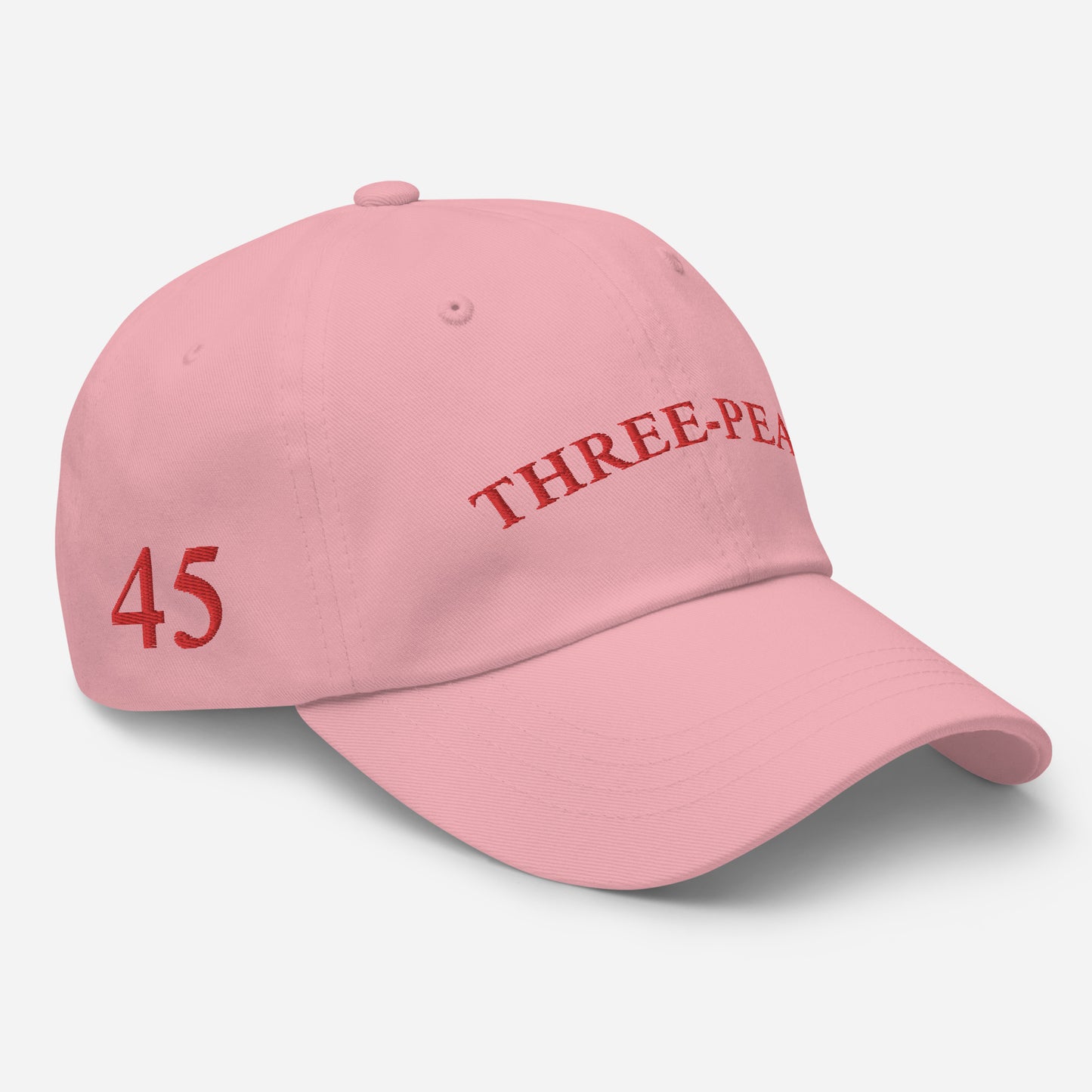 Three-Peat Dad Hat (White, Pink, Black or Camo)